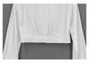 Korean White Cropped Slimming Long Sleeve Shirt for Women