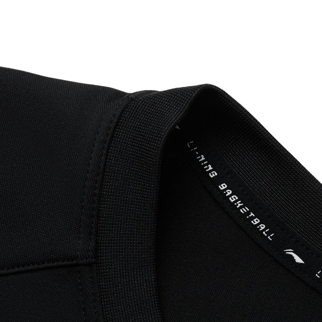 Li Ning CBA Series 24 Season Shanghai Team Round Neck Sleeveless Letter Print Vest Men Vests Black AVSU819-2