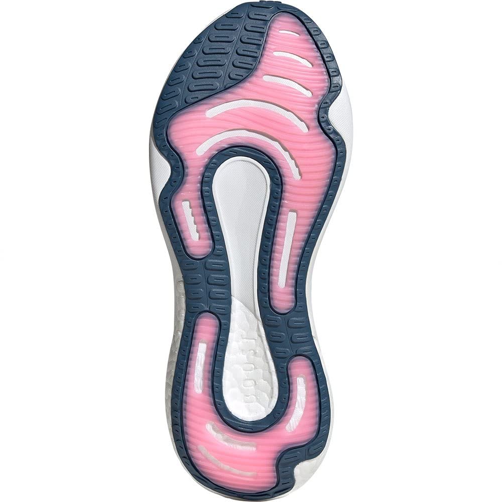 Adidas Supernova 2 Running Shoes, Women's, White/Wondersteel/Bliss Blue (GW9100), Size 22.5 cm