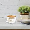 Swab Organizer Transparent Daily Use Plastic Makeup Cotton Swab Jar Bathroom Storage Box Useful Keep Tidy Reusable
