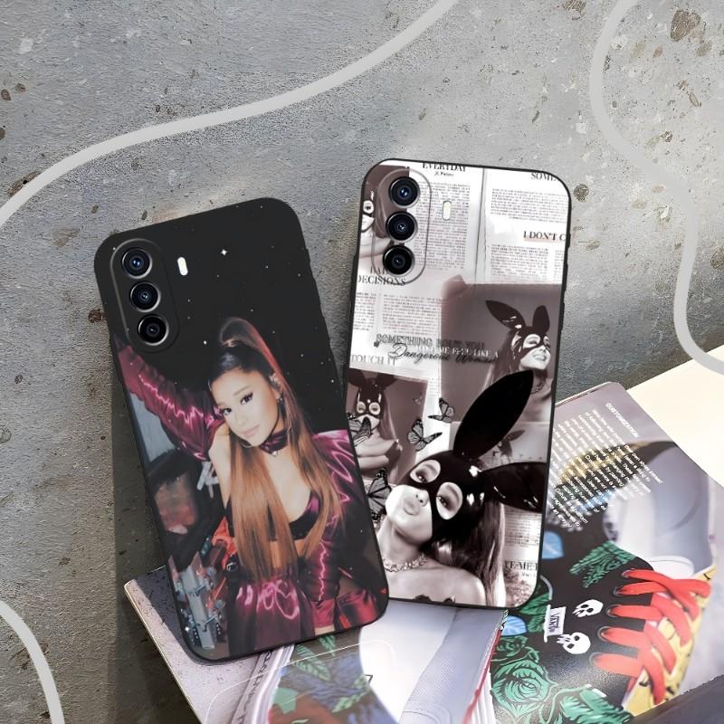 A-Ariana G-Grandes Phone Case For Huawei P50 P40 P30 Mate50 Mate40 Mate30 NOVA10 NOVA9 NOVA8 Pro Plus Black Soft Cover