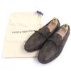 Отличные палубные туфли LOUIS VUITTON LV Driver Дамие канва мужские 6.5 1ADGBG Б/у