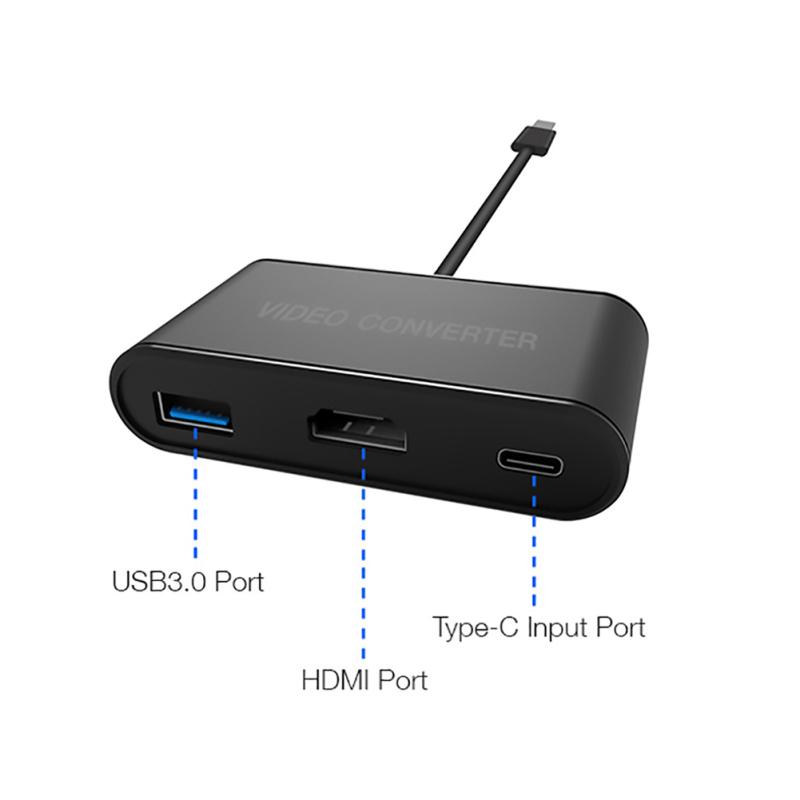 Тип-c HDMI-совместимый видеокабель-адаптер, совместимый для коммутатора/паровой деки/мобильной игровой консоли, телевизора