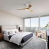 Sofucor 132 cm Ceiling Fan with LED Light, Remote Control, DC Power Supply, Timer, Solid Wood, 2 Colors Available