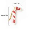6/12/24Pcs Christmas Decoration Plastic Candy Canes DIY Hanging Xmas Tree Ornaments for Home Decor Party New Year Gift Accessory