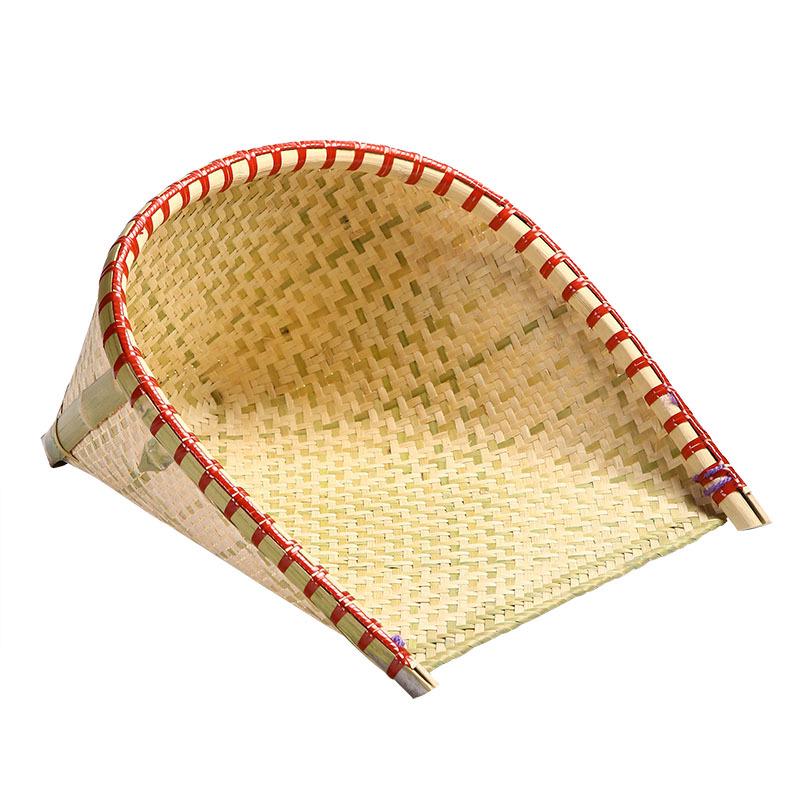 Набор ручной работы из бамбуковой веялки и совка - Идеально подходит для просеивания риса, зерна и зачерпывания чая.