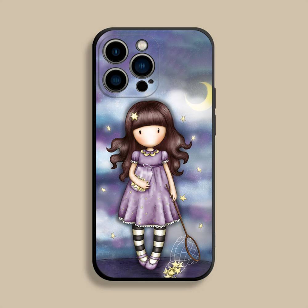 Чехол для телефона S-Santoro G-Gorjusses Для iPhone 17,16,15,14,13,12,Pro,Max,Plus,E,SE4,Air,Mini Черный Мягкий Чехол