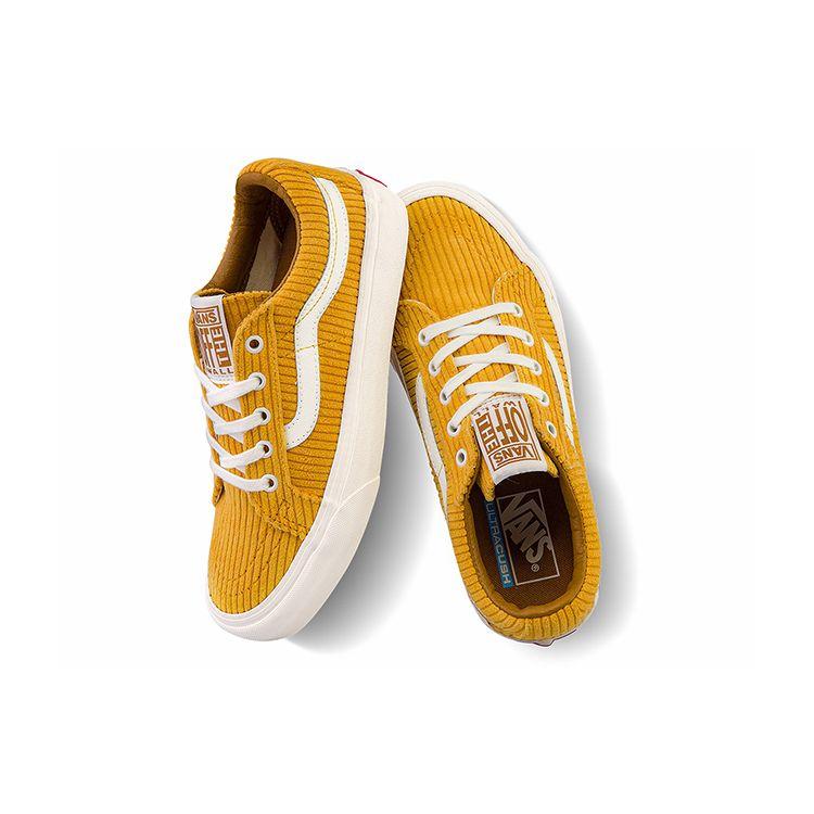 Vans Sk8 Вельветовые Кроссовки с Боковой Полосой Низкие Унисекс Джинджер-Желтый VN0A4UWIA0Q