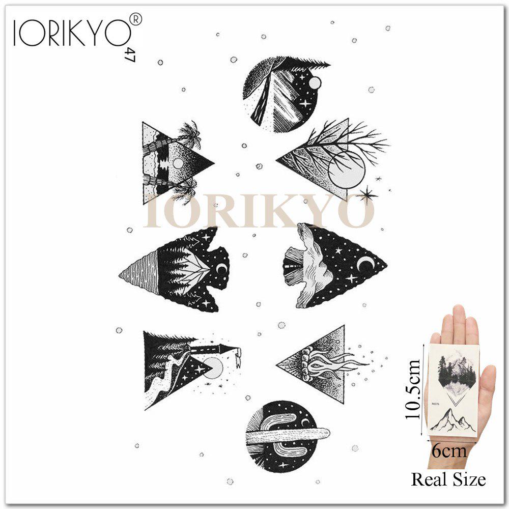 Временная геометрическая татуировка