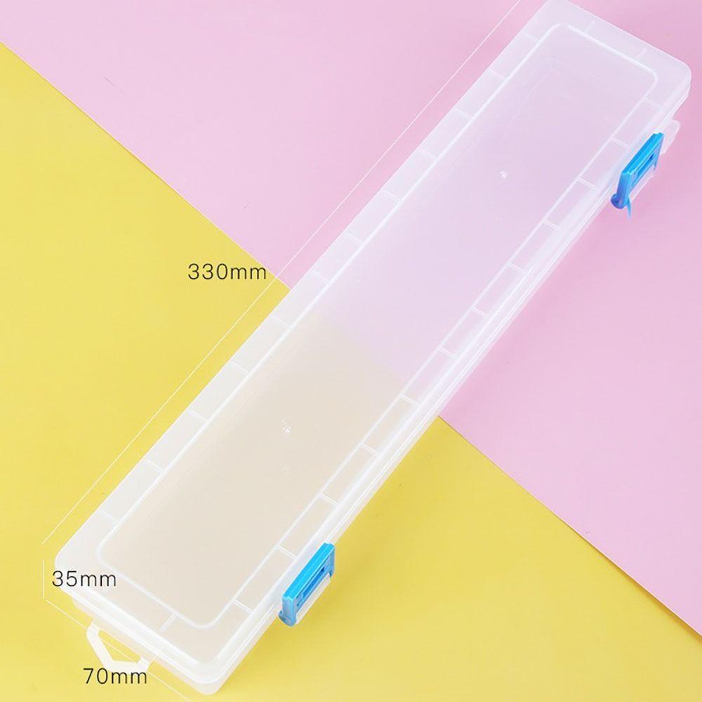 1 шт. Прозрачный пенал для хранения карандашей для кистей, карандашей для рисования, акварельных ручек