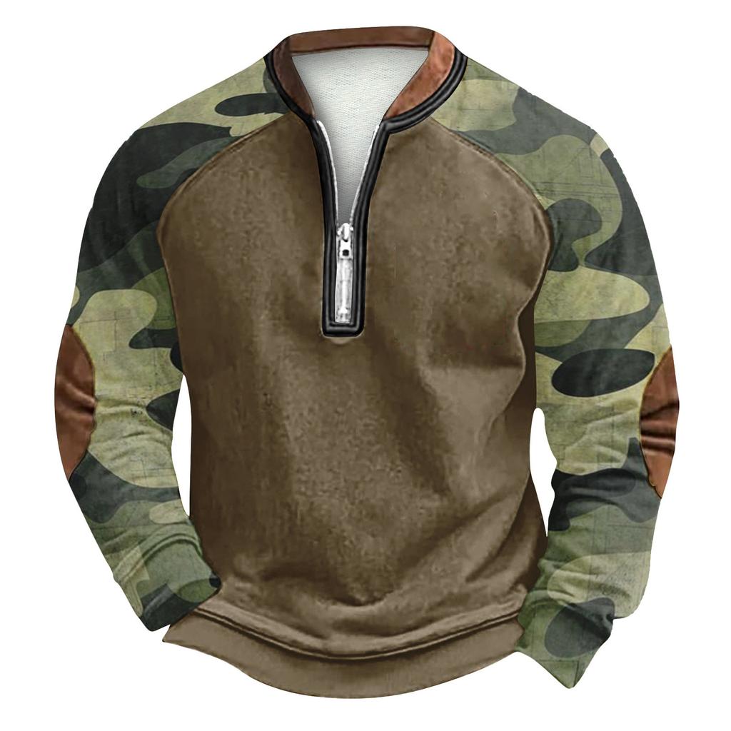 Men's Winter  Buckle Sweatshirt Men's Printed Men's Sweatshirt