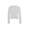 SS23 Logo Print Pullover Long Sleeve T-Shirt Women Tops White HY1402