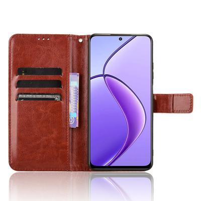 Для Realme Narzo 70x 5G/C65 5G/Narzo N65 5G/13 5G/12 5G/12x 5G Чехол-кошелек Текстура Crazy Horse Подставка Кожаный чехол для телефона