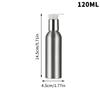Empty Aluminium Pump Bottle 40-200ml Refillable Travel Container for Lotion Cream and Liquid Toiletries