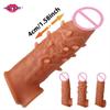 Penis Extender Sleeve For Penis Linen Nozzle Sex Toys For Men Condoms With Spikes Penise Enlargement Extension Goods Adults 18+