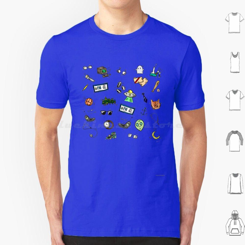 Футболка X Files Doodles Мужская Женская Детская 6XL Секретные Материалы Секретные Материалы Малдер Скалли Космос Луна Рисунки Маленький ФБР ТВ Фокс Малдер Дана