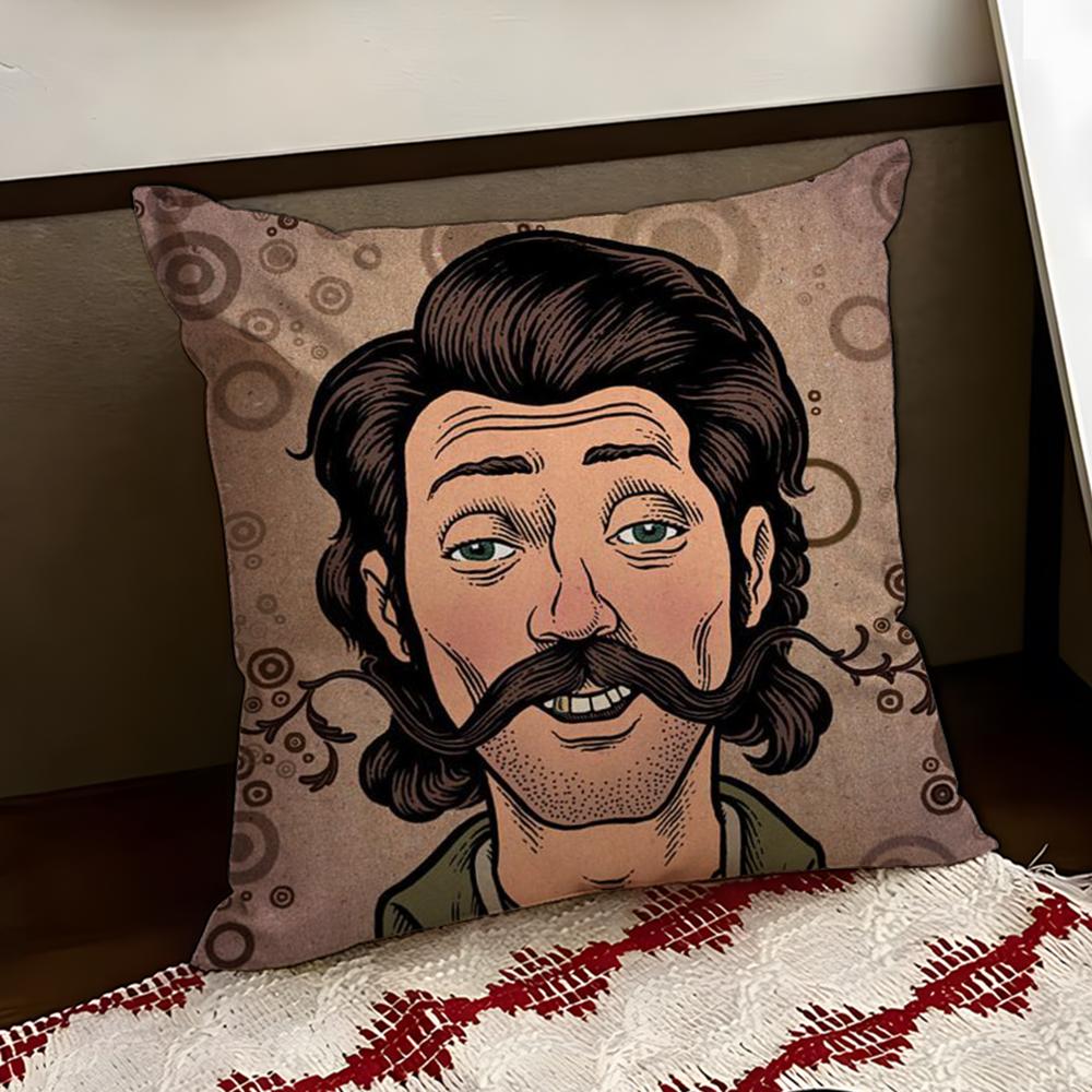 Father JJohn MistyS Cushion Cover Reversible Soft Durable Pillow Cover Home Car MultiScene Use for Daily Comfort