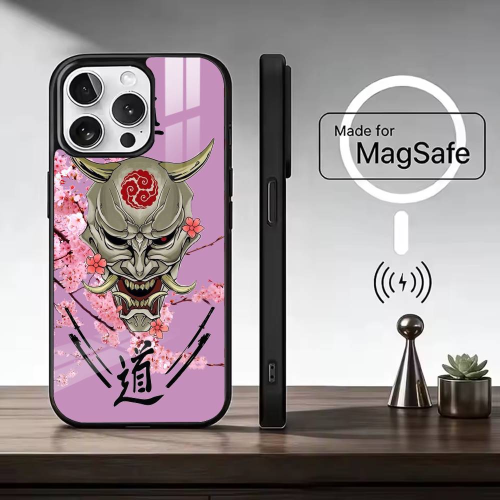 Personalized Japanese B-Bushido Phone Case For iPhone17,16,15,14,13,12,11 Plus,Pro Max, New Magnetic Wireless Charging