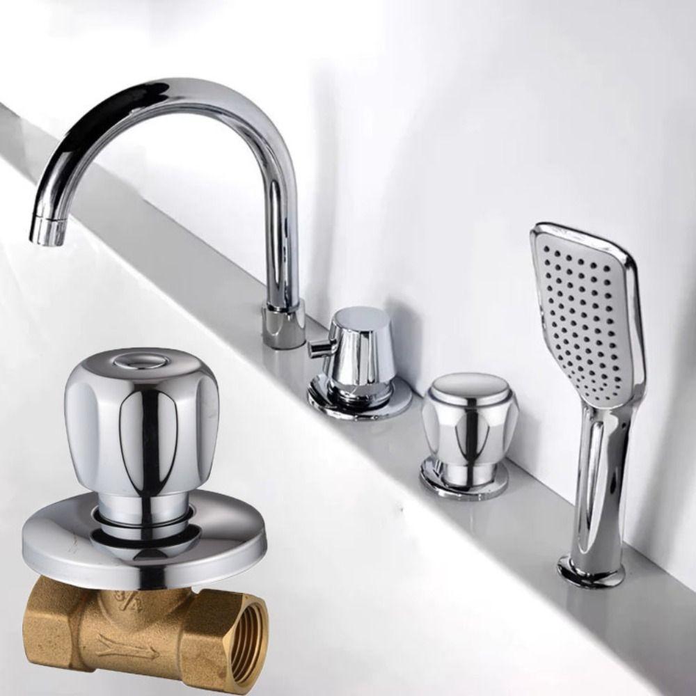 Латунный материал Скрытый переключающий клапан Быстрооткрывающаяся конструкция Угловой клапан Душевой клапан Домашняя сантехника