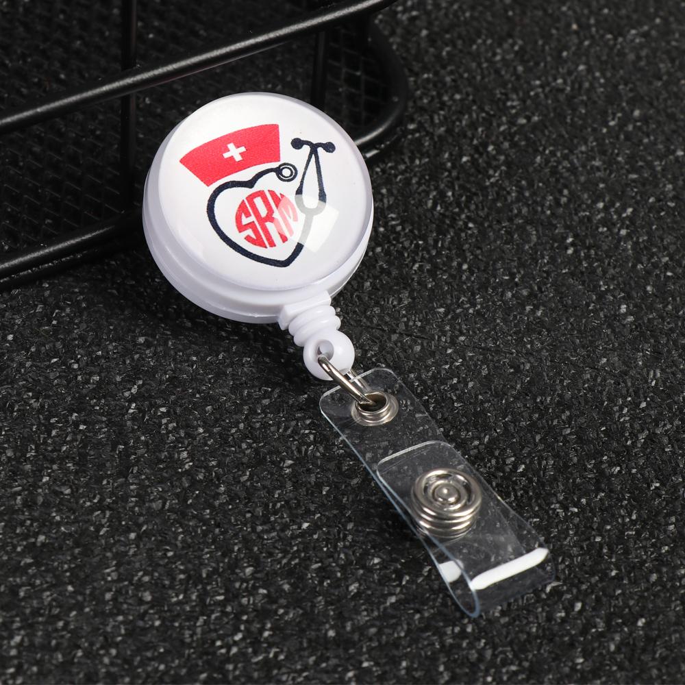 1 шт. Высококачественный антипотерянный зажим, выдвижной держатель для бейджа, ремешок для удостоверения личности медсестры, брелок для ключей