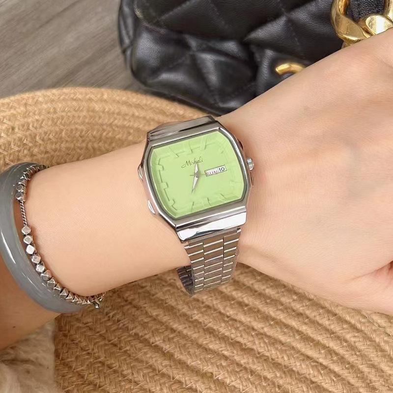 Women'S Watch Week Calendar Waterproof Large Market Personalized Watch Ladies