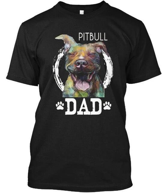 Pitbull Dad Dog - T shirt Made in the USA Size S to 5XL