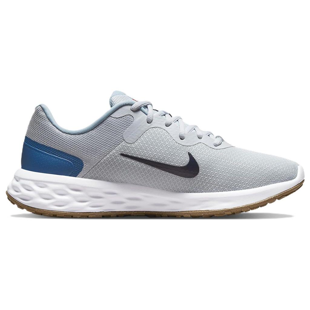 Nike Revolution 6 Next Nature Pure Platinum Thunder Blue Мужские кроссовки Серые Темно-Марина-Синие Изношенные-Синие DC3728-009