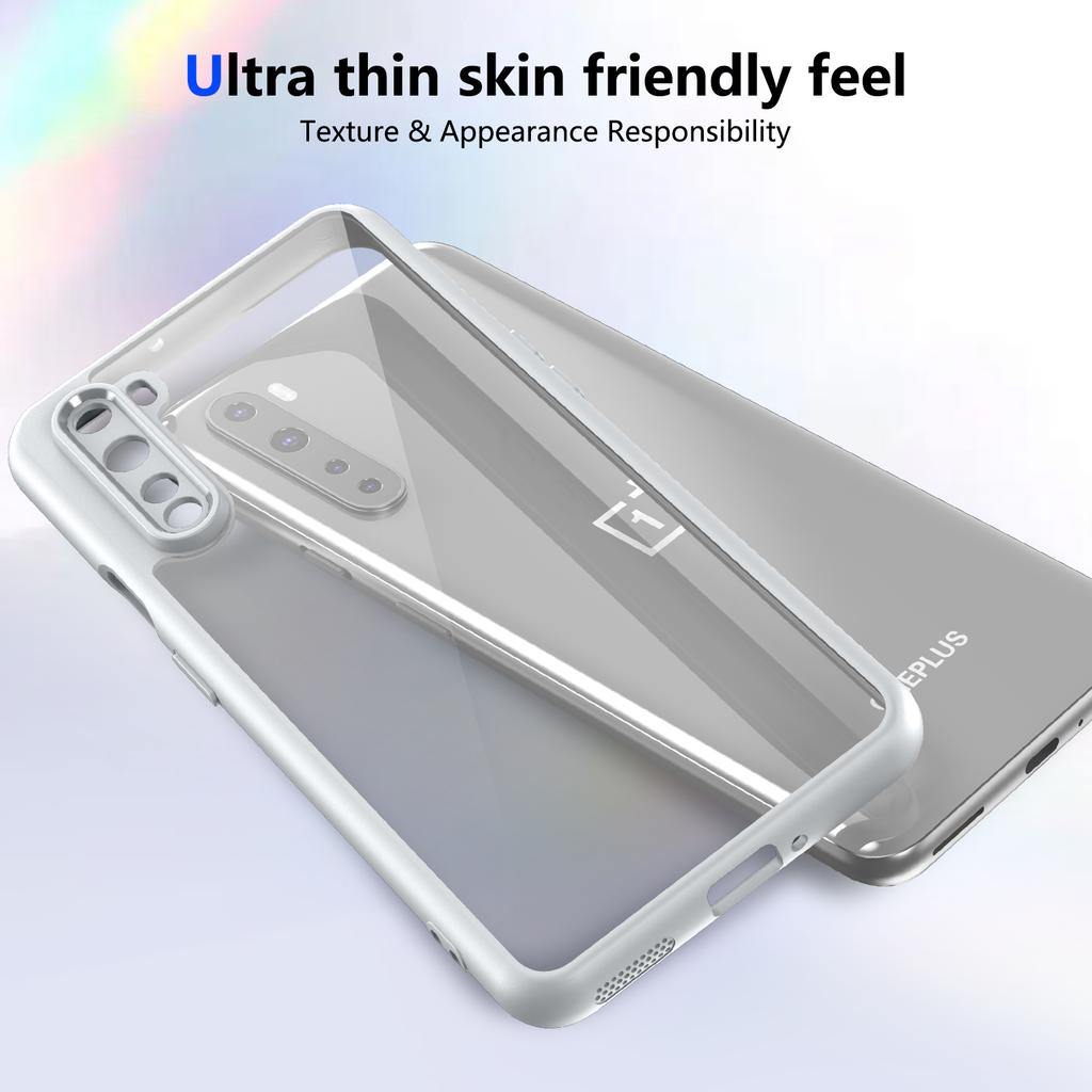 Чехол для Oneplus Nord AC2001 AC2003 Прозрачный ТПУ Противоударный Бампер с Прозрачной Задней Панелью Жесткий Чехол для Телефона для Oneplus Nord AC2001 AC2003