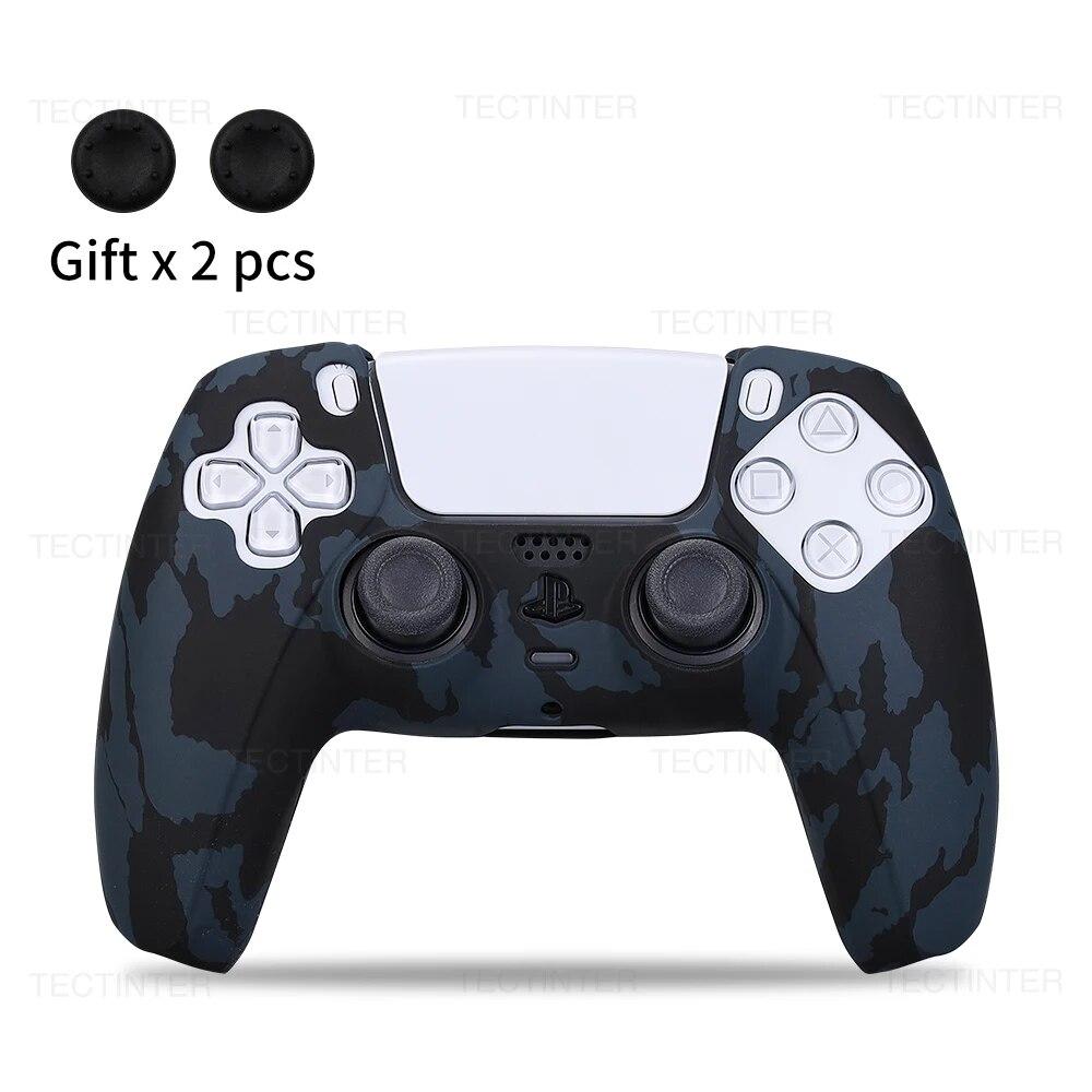 For PS5 Soft Silicone Gel Rubber Case Thumb Grips Caps Cover For SONY Playstation 5 Controller Protection Case For PS5 Gamepad