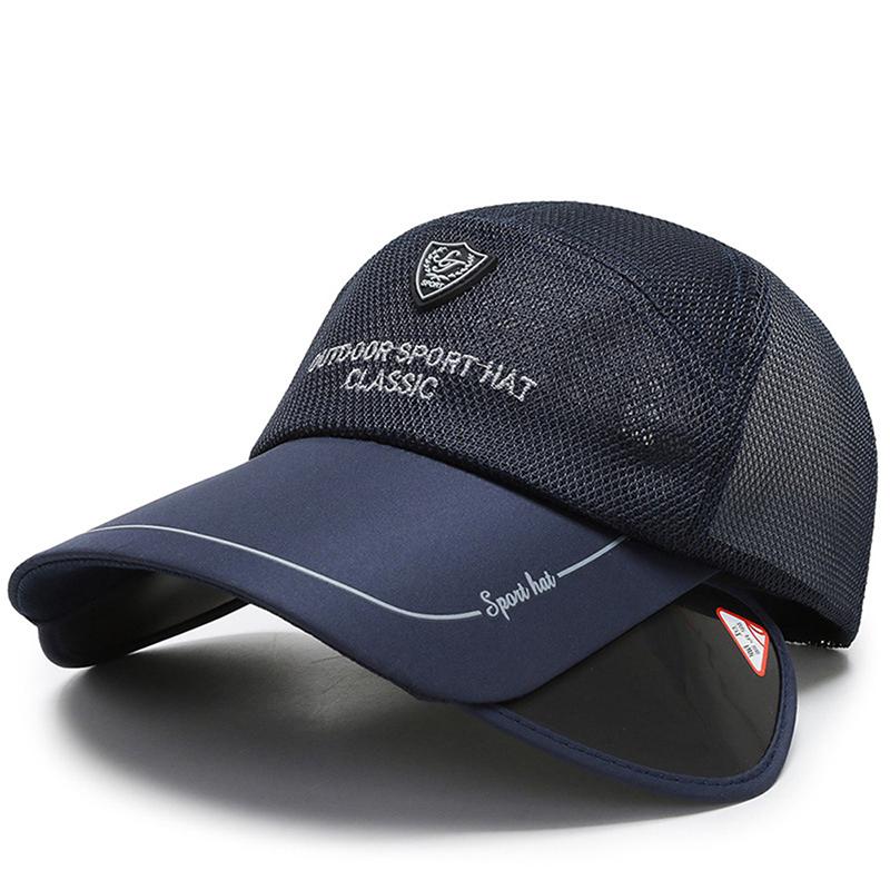 Широкополая шляпа с солнцезащитным козырьком для женщин и мужчин, дышащая кепка для гольфа с выдвижным механизмом
