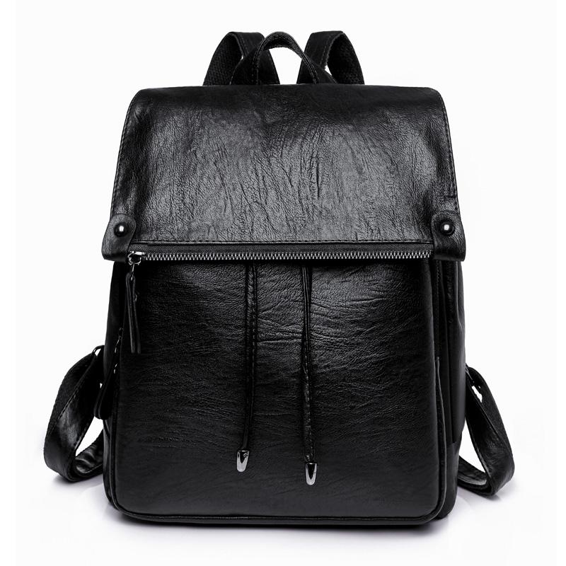 Women Fashion Backpacks Shoulder School Bags for Teenage Girls Preppy Style Bookbag PU Leather Rucksack Female Knapsack