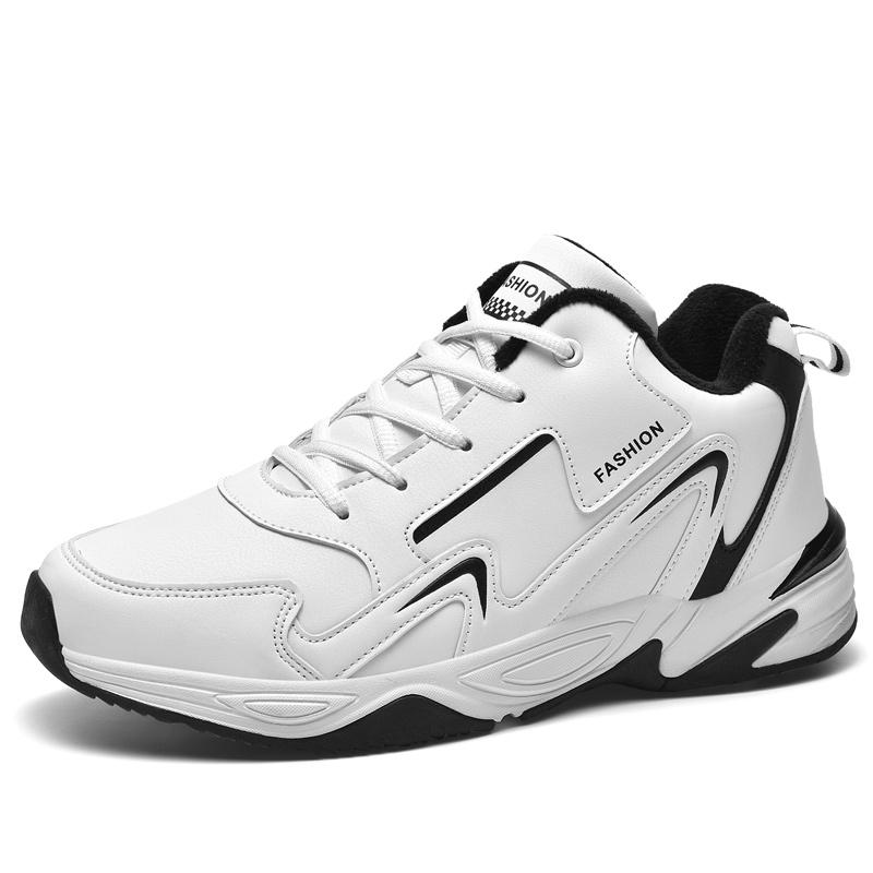 Высококачественная зимняя теплая спортивная повседневная обувь мужская обувь большого размера кроссовки для бега на открытом воздухе плюшевые походные туфли