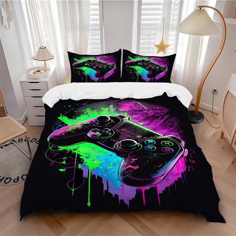Controller Artwork Print 3Pcs Bedding Setduvet Cover With 2 Bedropillowcase Home Birthday Gift