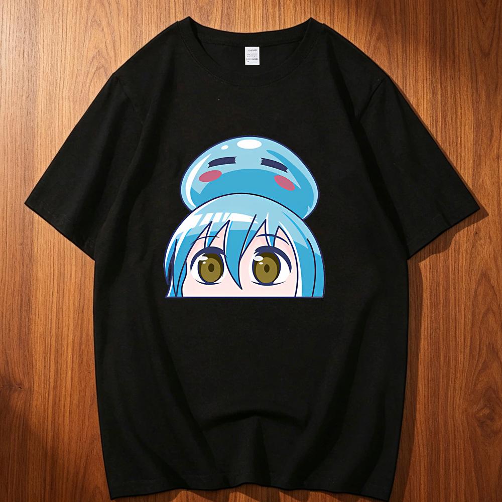 That Time I Got Reincarnated As A Slime Cotton T Shirt Unisex Punk Anime Classic Y2k Streetwear Trendy Kawaii Digital Pop Culture