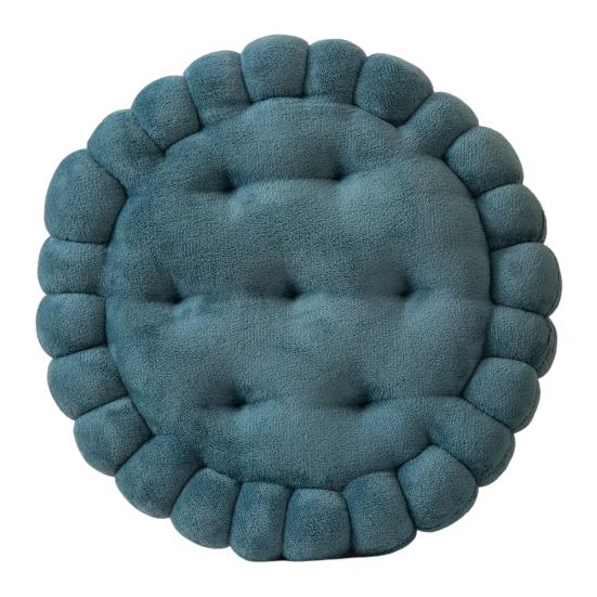 Подушка для сиденья, утолщенная, высокая эластичность, удобная, мягкая, круглая, очаровательная, в форме печенья, коврик для стула, коврик для дивана