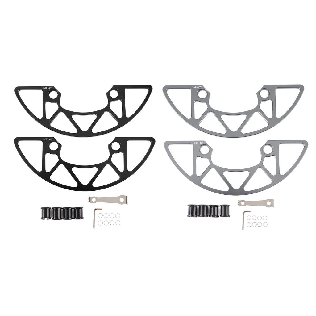 Cycle Chainring Guard Aluminum Alloy 104BCD Cycle Sprocket Protector for 38 to 40T Positive Negative