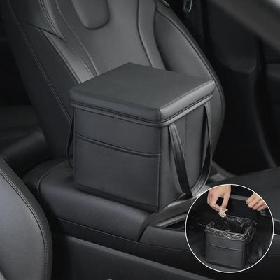 Складной автомобильный багажник, большая вместимость, многофункциональная сумка для хранения инструментов, укладка, уборка, автомобильный мусорный бак, кожаное автомобильное кресло из искусственной кожи