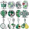 Мексика Еда Подвеска Зеленая Серия Шарм Подходит для Оригинального Браслета Mula Ожерелье Бусины-Подвески Медный Цвет Женские Украшения Маркировка Подарок