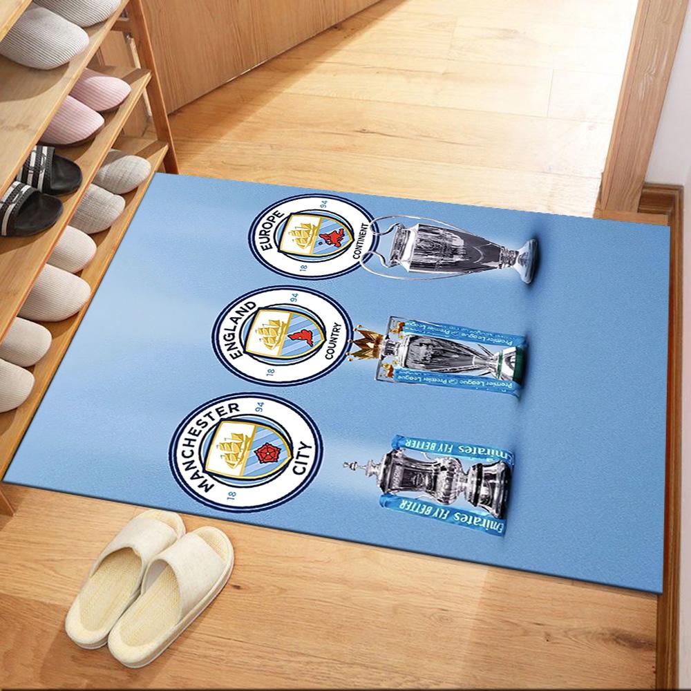 Manchester City Floor Rug Office Rug Perfect For Hallway Dormitory Foyer Decorate Room Antislip Carpet Anime Office Decor Best For Christmas