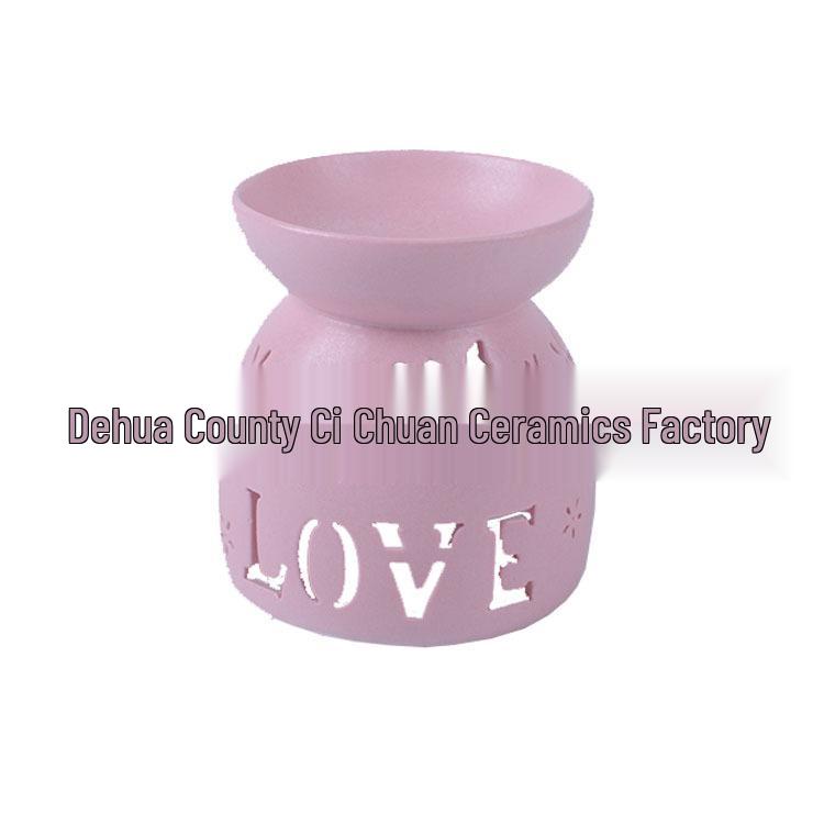 Керамическая аромалампа-капля с железным крючком и корзинкой для ведьминого зелья