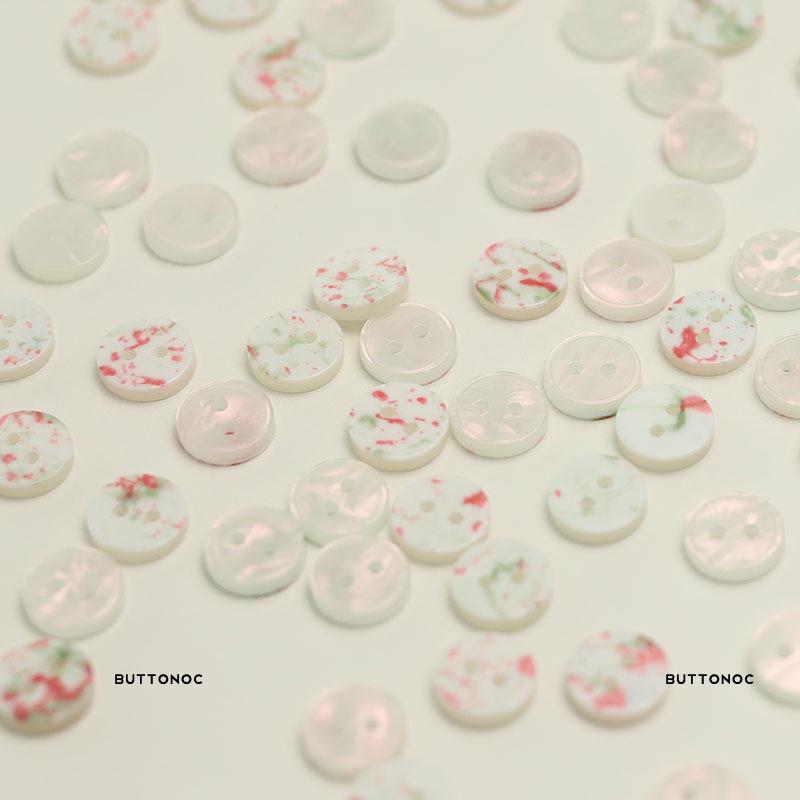 Тонкая двухслойная пуговица из смоляной оболочки с двумя ушками для вязаного кардигана, повседневного летнего платья, рукавов и воротника.