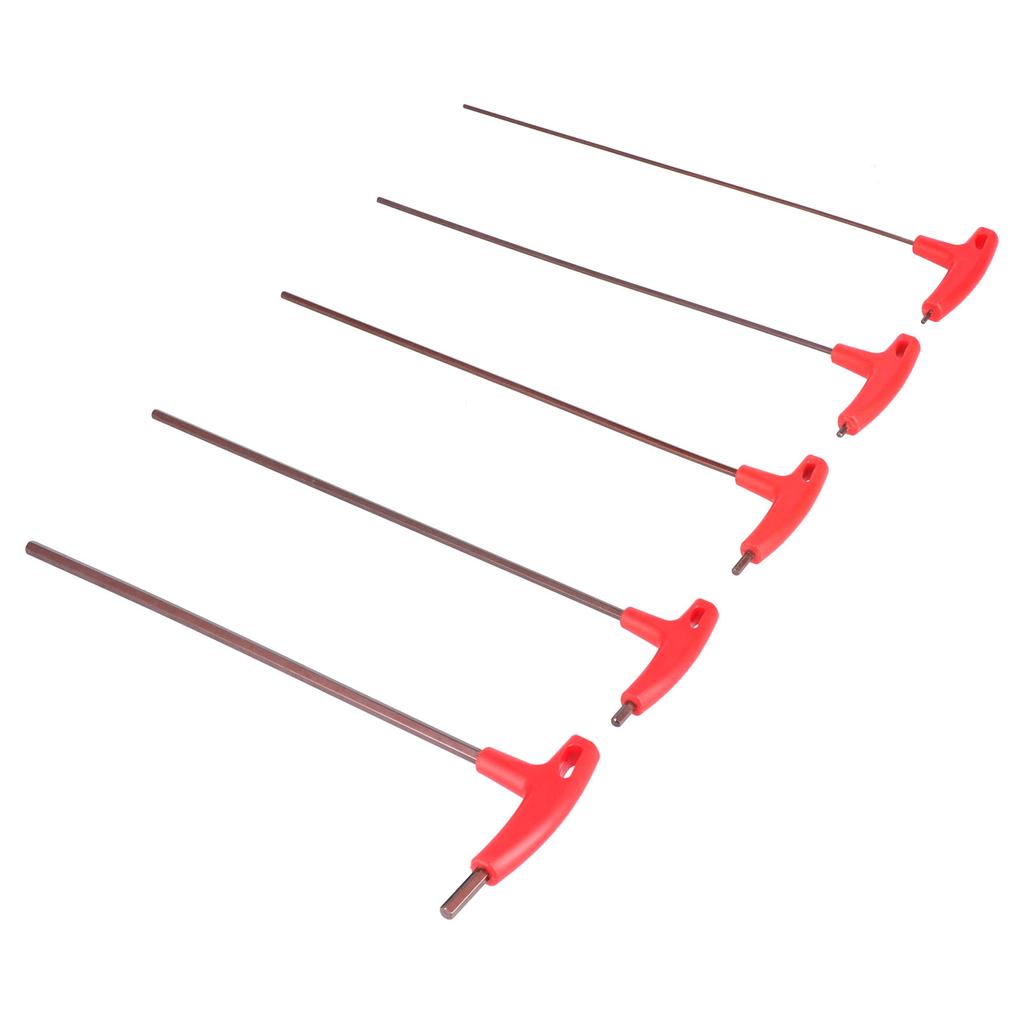 5 шт. шестигранный ключ с Т-образной ручкой S2 из легированной стали с плоской головкой механический ремонт крепежные инструменты