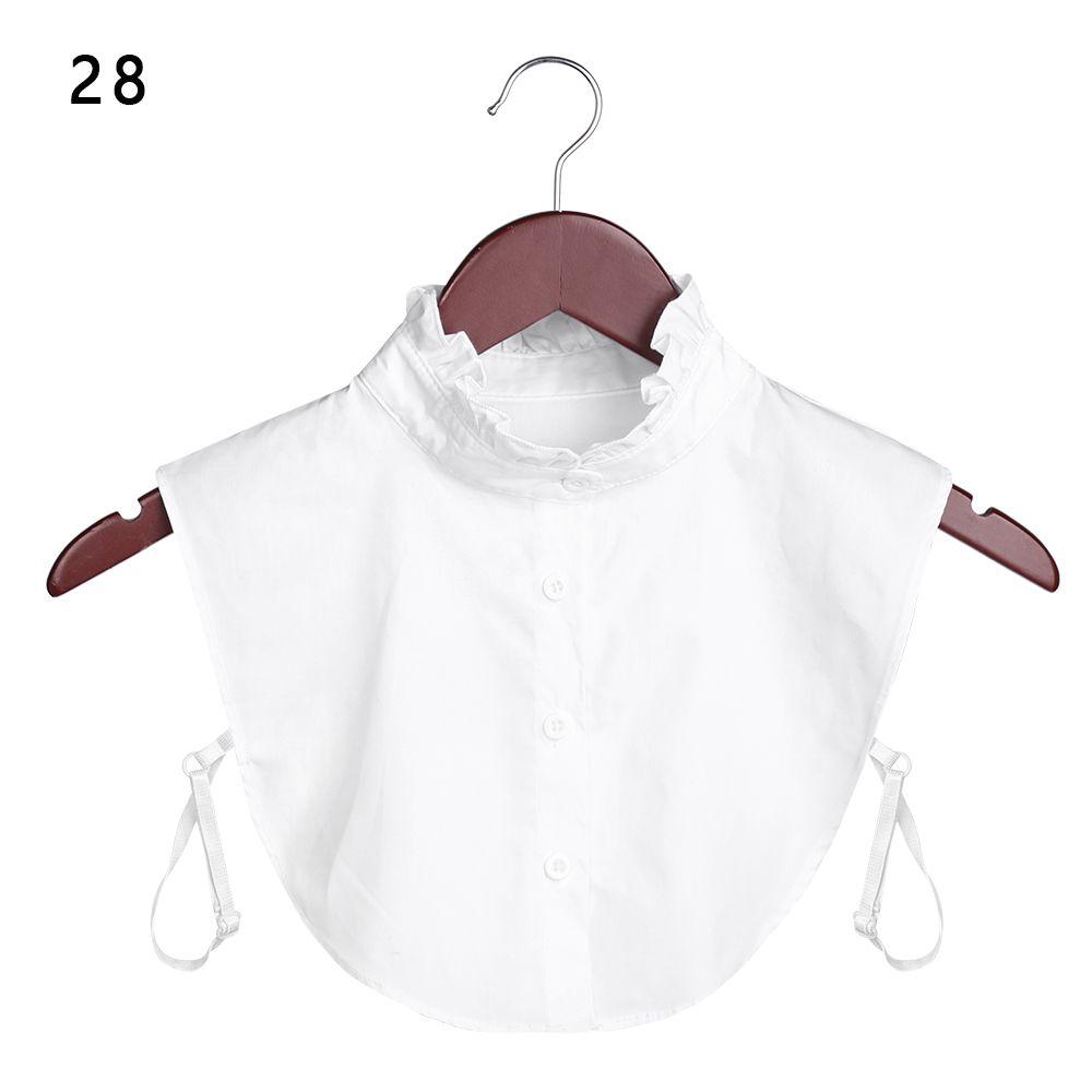 1pc Sexy Lace Fake Collar Shirt Shawl Flower Crochet Neckline Collars Women Detachable Collar Half Shirt Faux Collar Lace Fabric