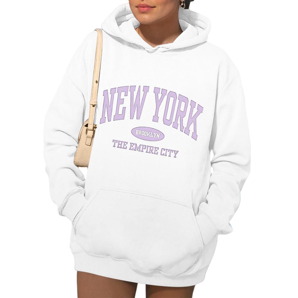 Женские толстовки, осенняя мода, свитшоты с принтом, повседневная толстовка с длинным рукавом, свободная толстовка, осенняя толстовка