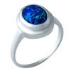 Серебряное кольцо с опалом 1.1ct (1921579) 3.33 гр. 925 пробы