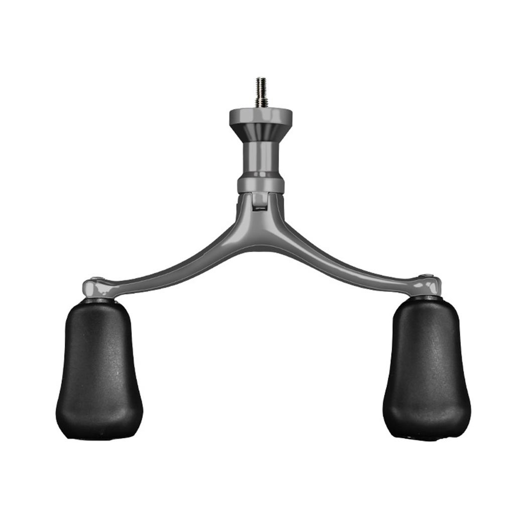 Fishing Rod Handle Fishing Reel Screw-in Power Handle Single/Double Rocker Arm for Baitcasting Reel Replacement Parts