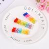 Hair Accessories Girls Women Duckbill Jelly Bear Hairpin Candy Color Barrette Colorful Hair Clip