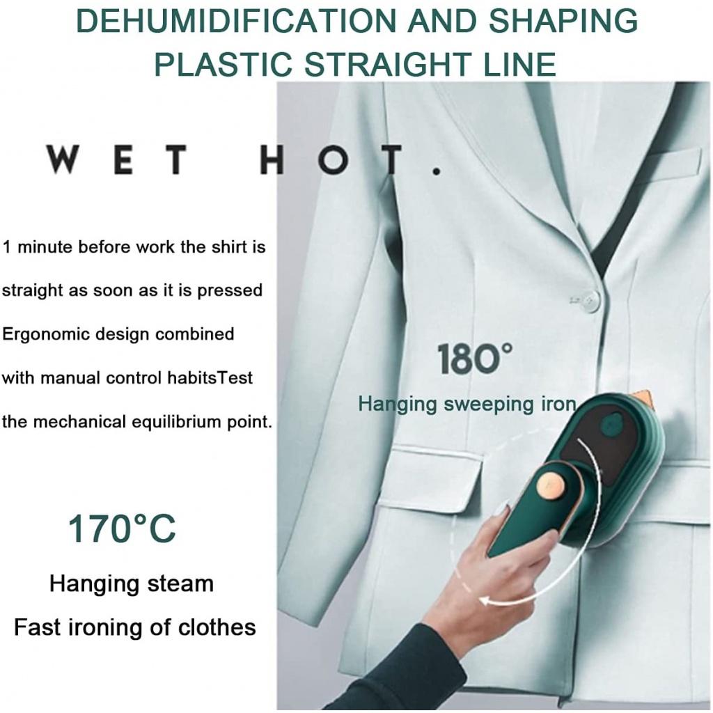 Электрический утюг-отпариватель, портативный портативный утюг с влажным и сухим паром, мини-отпариватель для одежды, гладильная машина