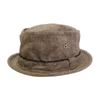 Basic Ench Tweed Pork Pie Hat Big Size Men’s Brown