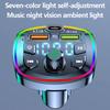 FM-передатчик Автомобильный Bluetooth-совместимый 5.0 Аудиоприемник MP3-плеер Двойной USB Быстрая зарядка Громкая связь Беспроводное Автомобильное Зарядное устройство